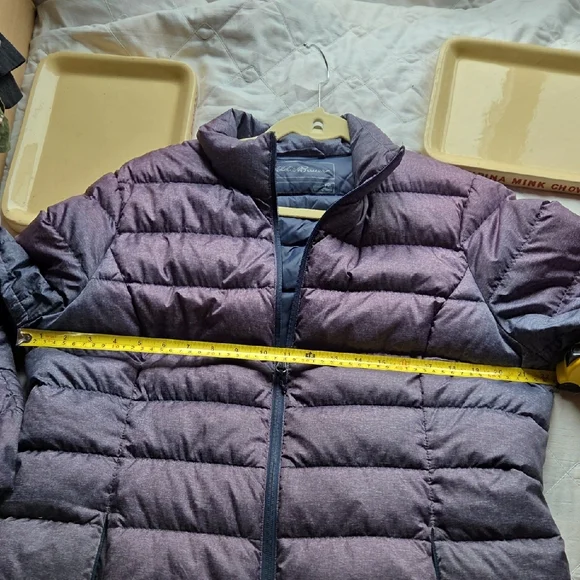 Eddie Bauer Plum Quilted Down Puffer Jacket TXL - Picture 4 of 4